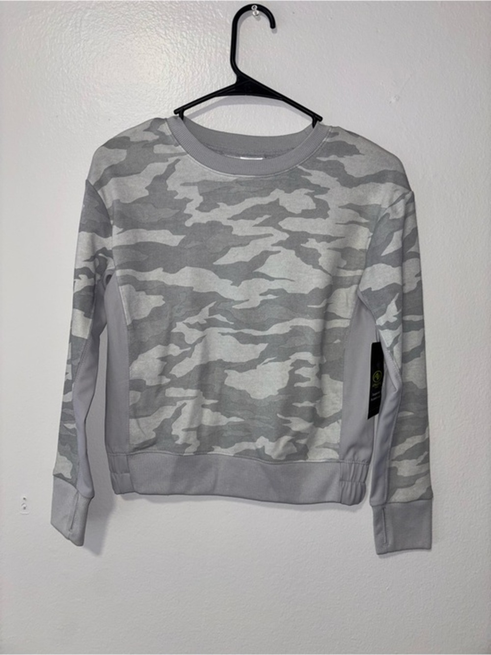 Athletic Works Gray Camo Crewneck Sweatshirt